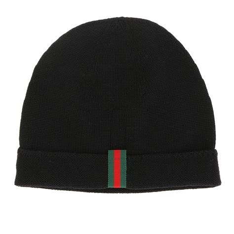 cappello gucci nero uomo|cappelli di lana gucci.